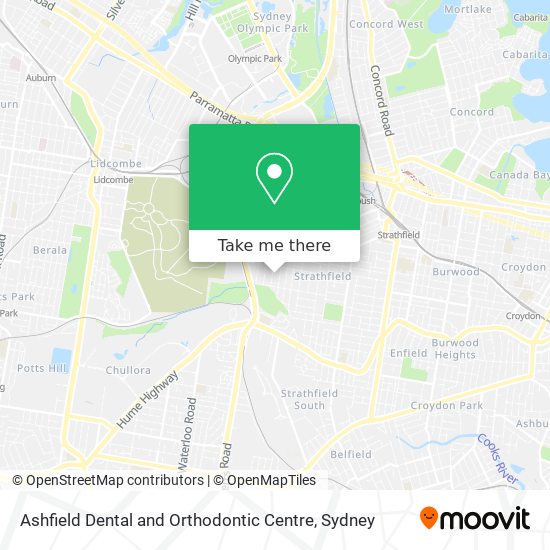 Ashfield Dental and Orthodontic Centre map