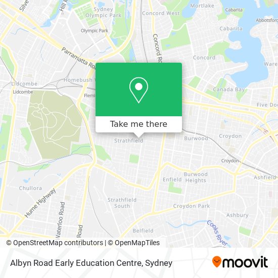 Mapa Albyn Road Early Education Centre