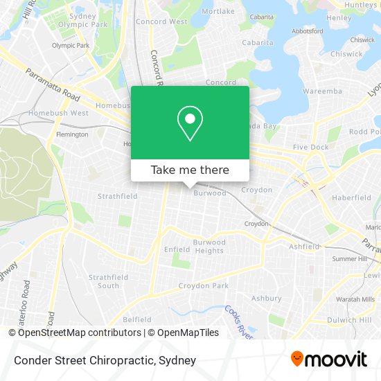 Conder Street Chiropractic map