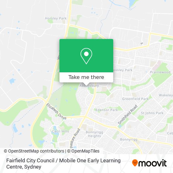 Mapa Fairfield City Council / Mobile One Early Learning Centre