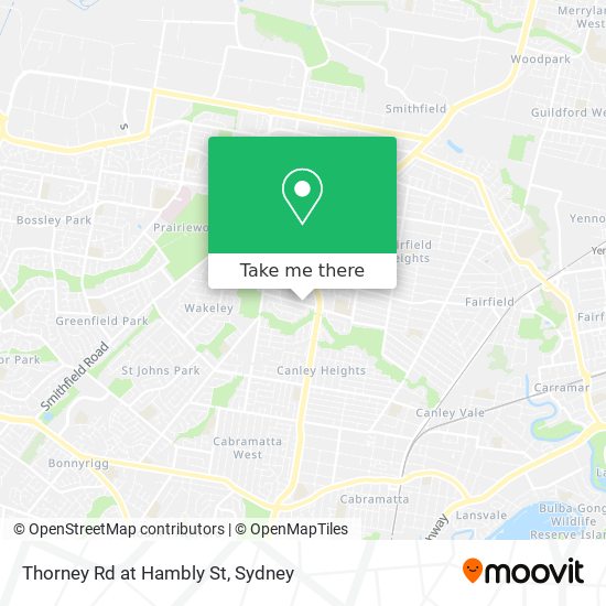 Thorney Rd at Hambly St map