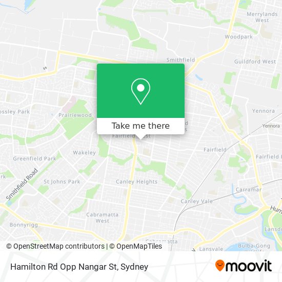 Hamilton Rd Opp Nangar St map