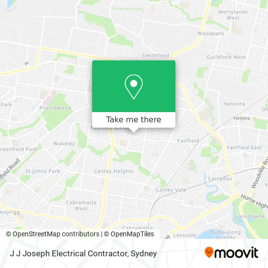 J J Joseph Electrical Contractor map