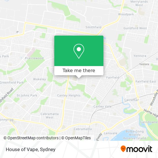 House of Vape map