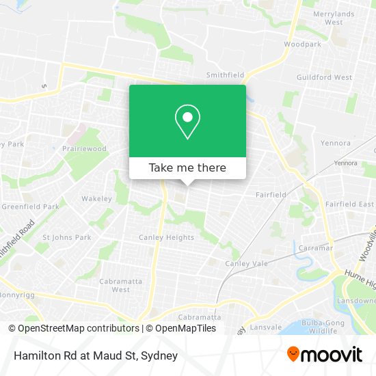Mapa Hamilton Rd at Maud St