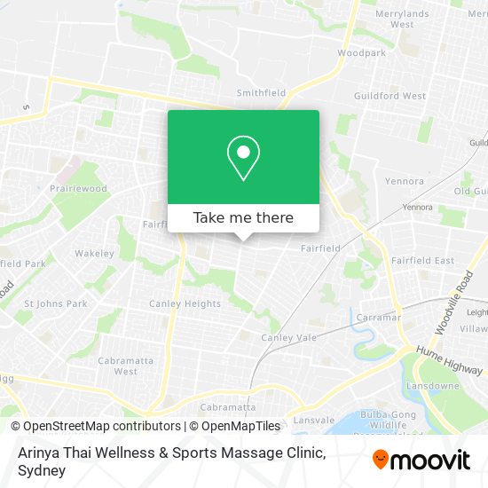 Arinya Thai Wellness & Sports Massage Clinic map