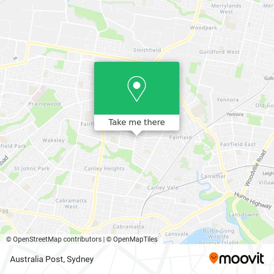 Australia Post map