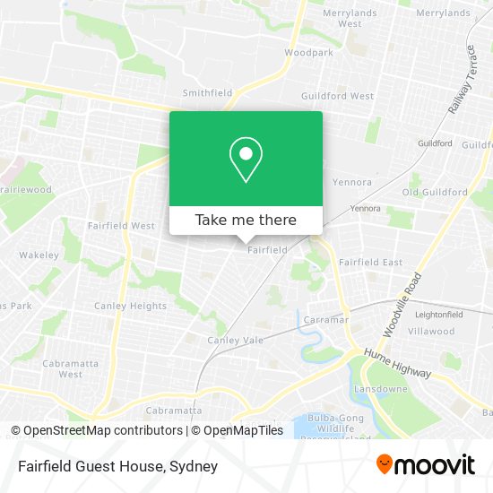 Fairfield Guest House map