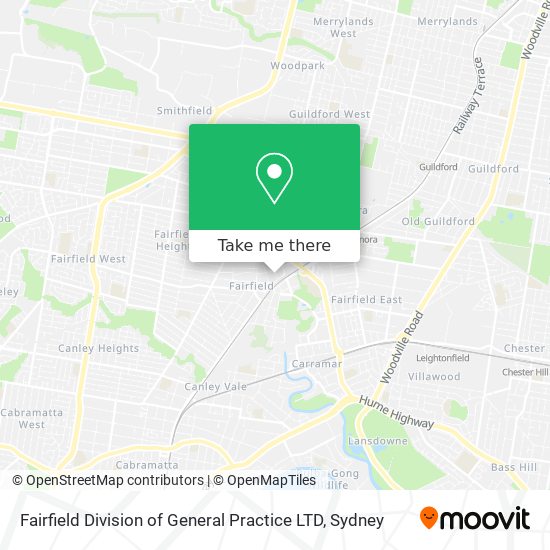 Fairfield Division of General Practice LTD map