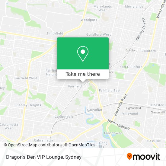 Mapa Dragon's Den VIP Lounge