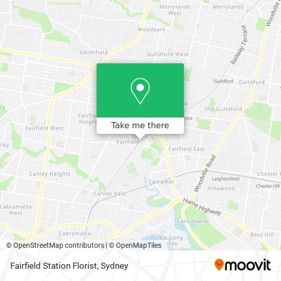 Mapa Fairfield Station Florist