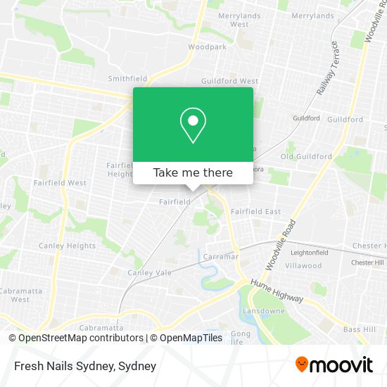 Fresh Nails Sydney map