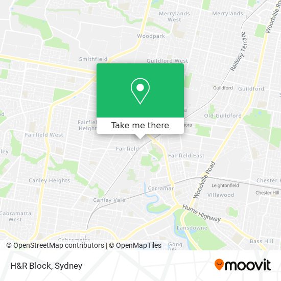 H&R Block map