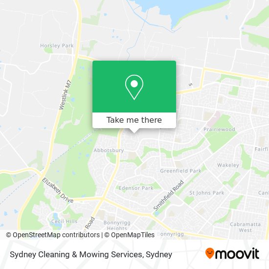 Mapa Sydney Cleaning & Mowing Services