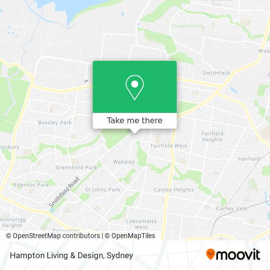 Hampton Living & Design map