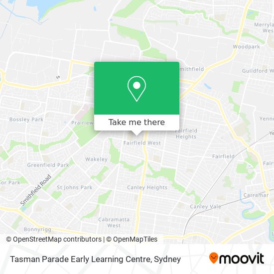 Tasman Parade Early Learning Centre map