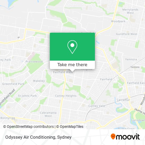 Odyssey Air Conditioning map