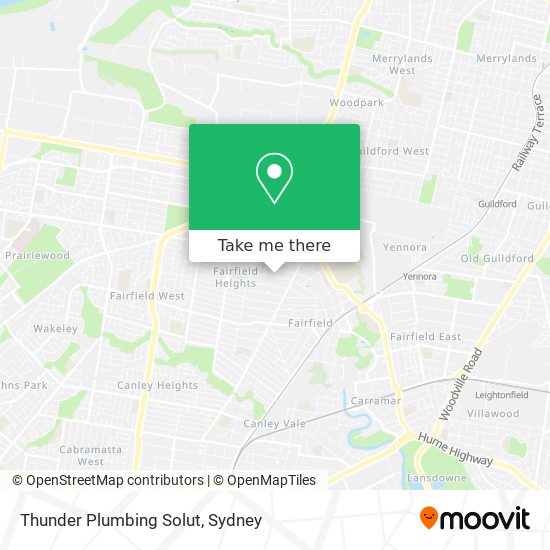 Thunder Plumbing Solut map