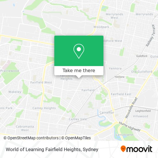 World of Learning Fairfield Heights map