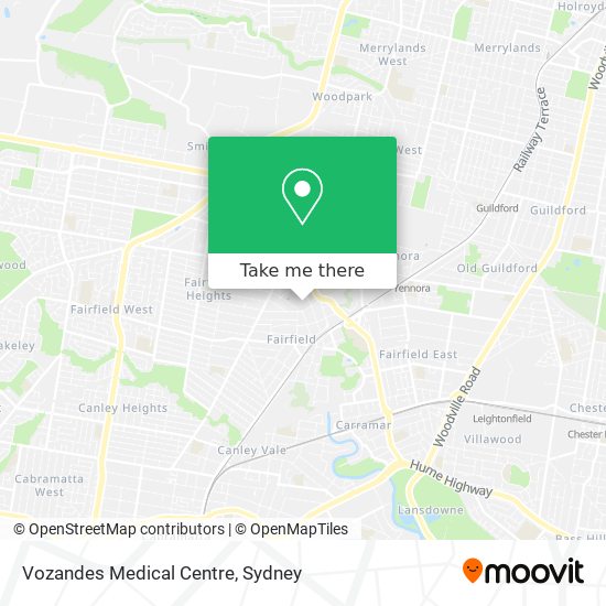 Vozandes Medical Centre map