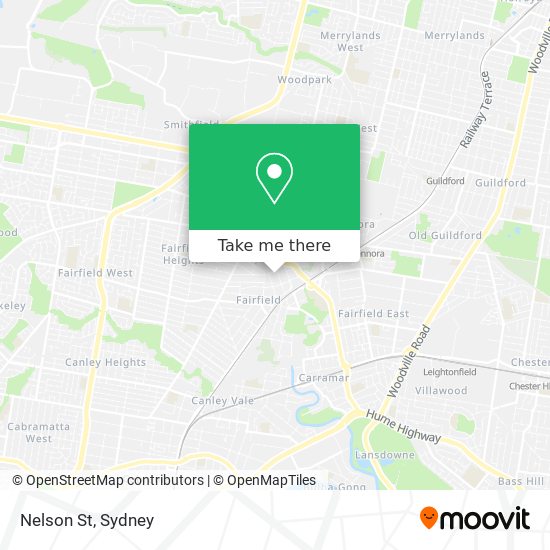 Nelson St map