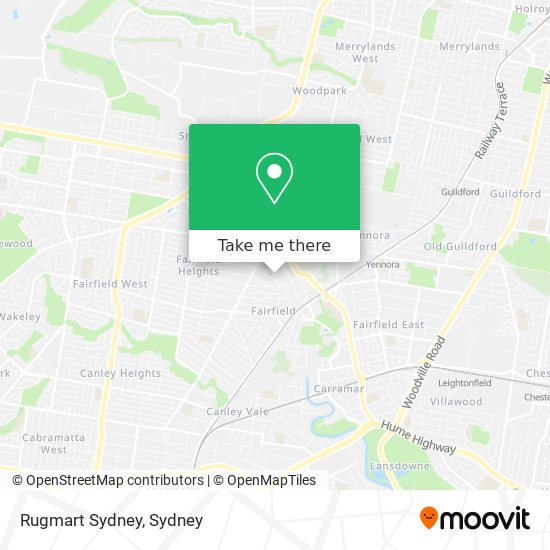 Rugmart Sydney map