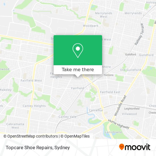 Mapa Topcare Shoe Repairs