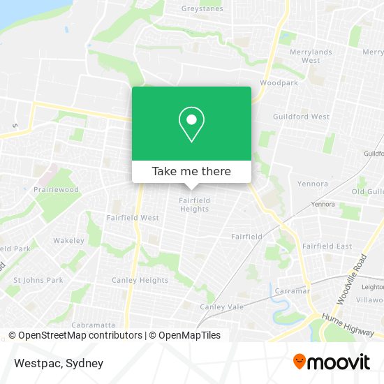 Westpac map