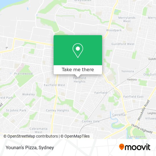 Younan's Pizza map