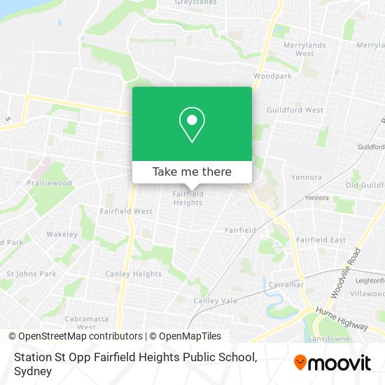 Station St Opp Fairfield Heights Public School map