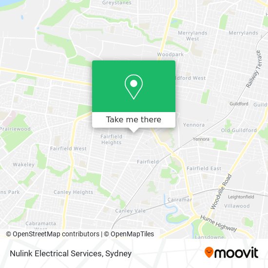 Mapa Nulink Electrical Services