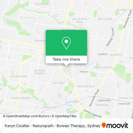 Keryn Coulter - Naturopath - Bowen Therapy. map