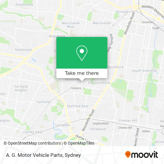 Mapa A. G. Motor Vehicle Parts