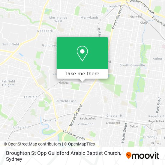 Broughton St Opp Guildford Arabic Baptist Church map