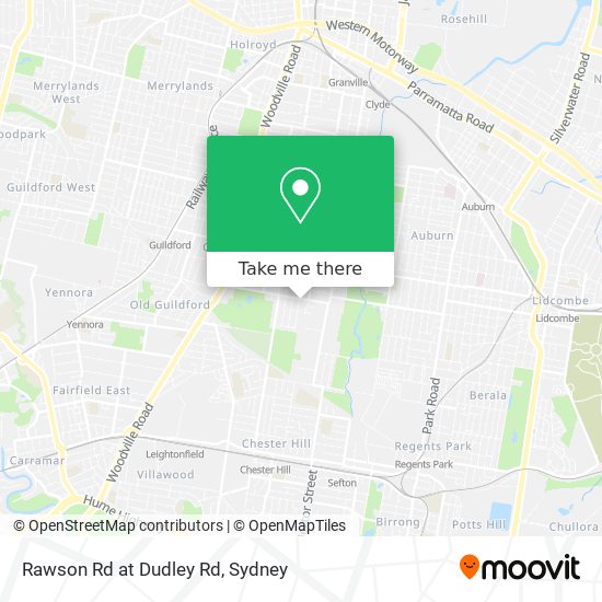 Rawson Rd at Dudley Rd map