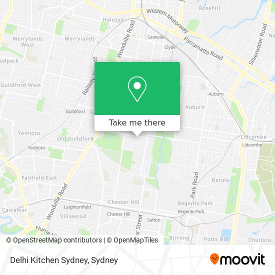 Delhi Kitchen Sydney map