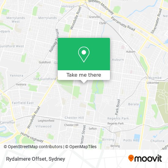 Rydalmere Offset map