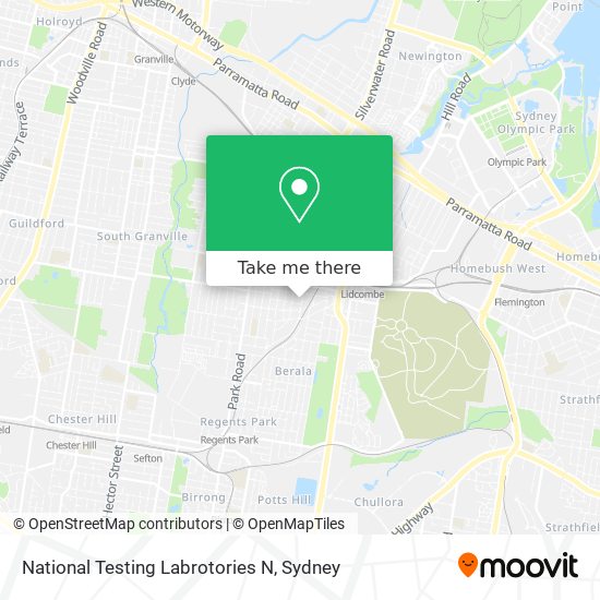 National Testing Labrotories N map