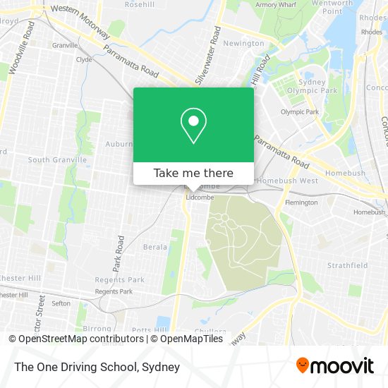 Mapa The One Driving School