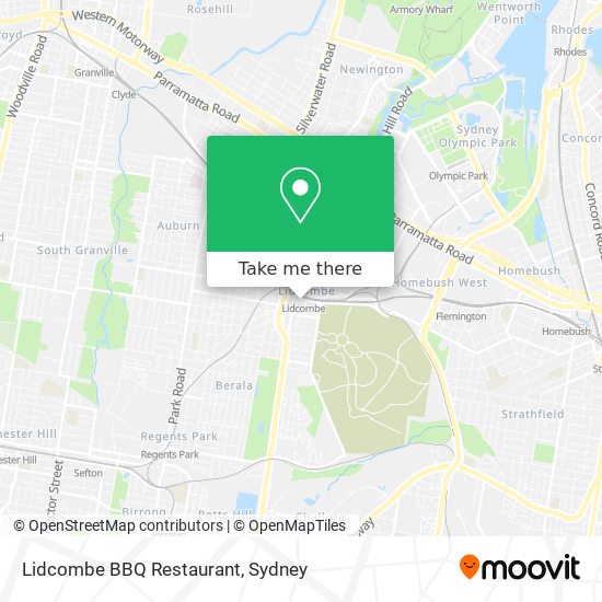 Lidcombe BBQ Restaurant map