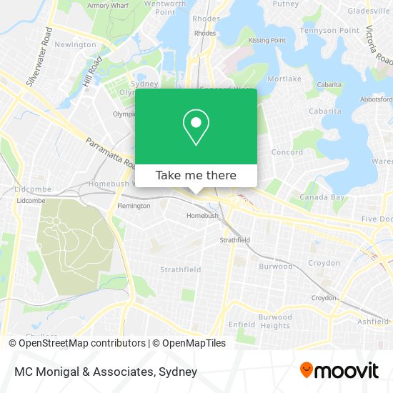 MC Monigal & Associates map