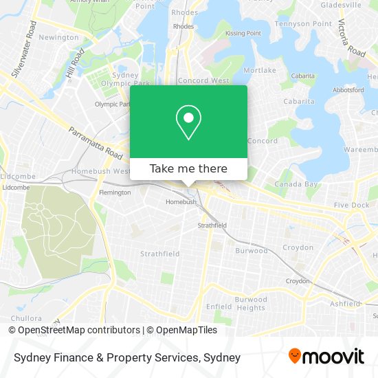 Sydney Finance & Property Services map