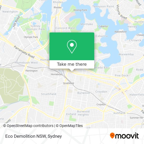 Mapa Eco Demolition NSW