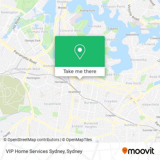 VIP Home Services Sydney map