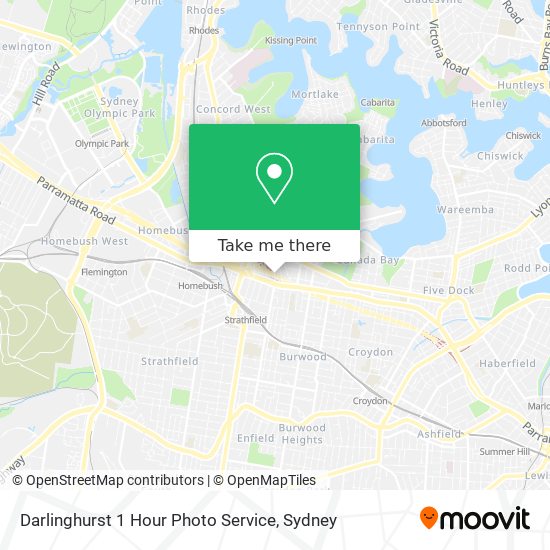 Darlinghurst 1 Hour Photo Service map
