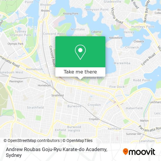 Andrew Roubas Goju-Ryu Karate-do Academy map