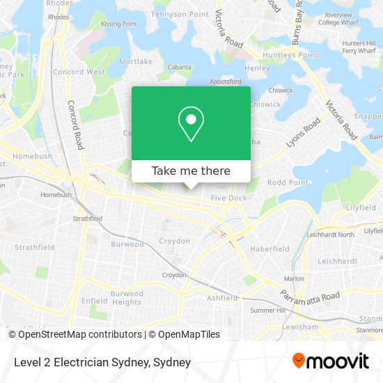 Level 2 Electrician Sydney map
