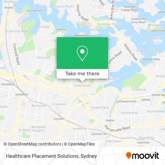 Healthcare Placement Solutions map