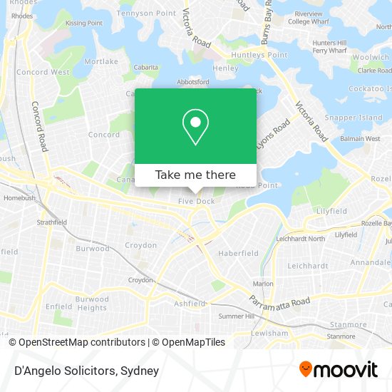 D'Angelo Solicitors map