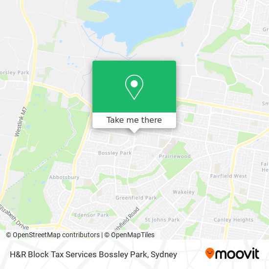 H&R Block Tax Services Bossley Park map